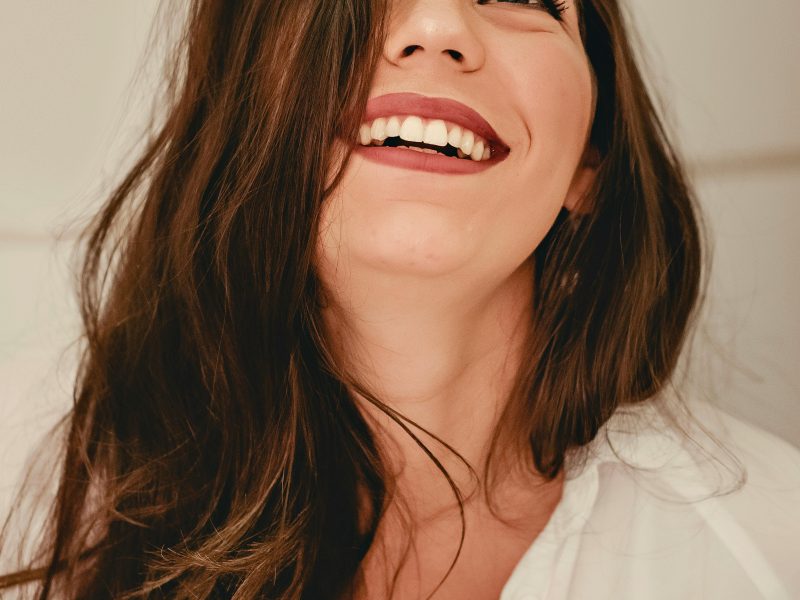 Woman looking up